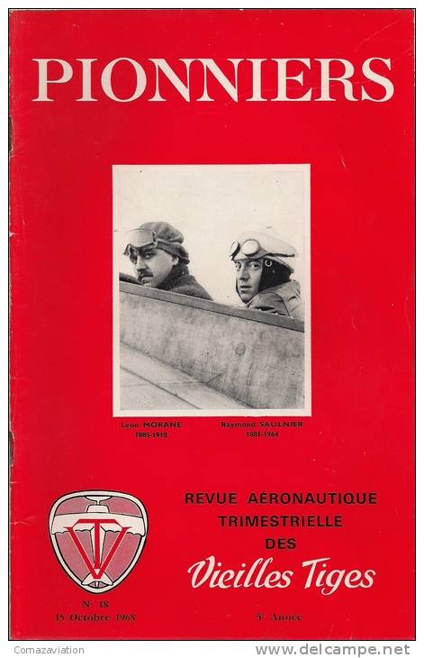 Léon Morane Et Raymond Saulnier - Revue Aéronautique - Pionniers - Vieilles Tiges - Avion