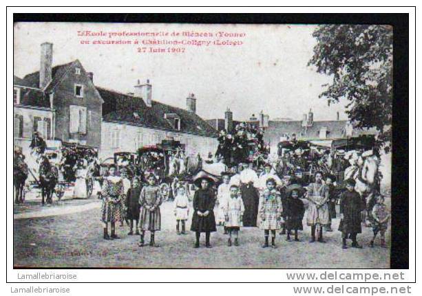 45 - L'ECOLE PROFESSIONELLE DE BLENEAU (YONNE) EN EXCURSION A CHATILLON COLIGNY - Chatillon Coligny