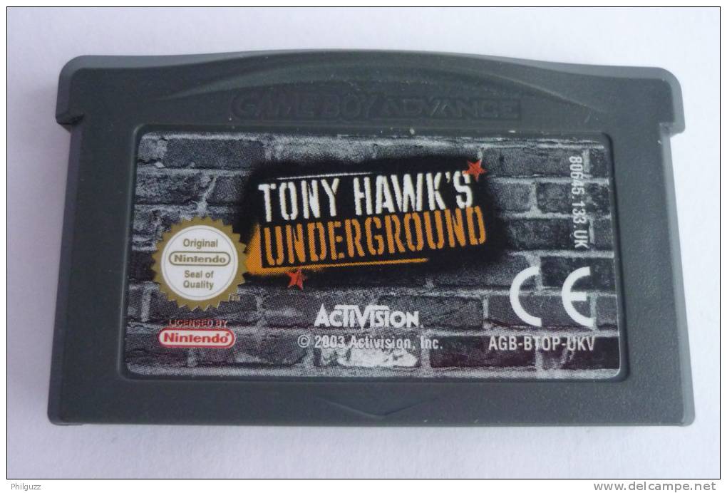 JEU NINTENDO GAME BOY  ADVANCE -  TONY HAWK'S UNDERGOUND - Game Boy Advance