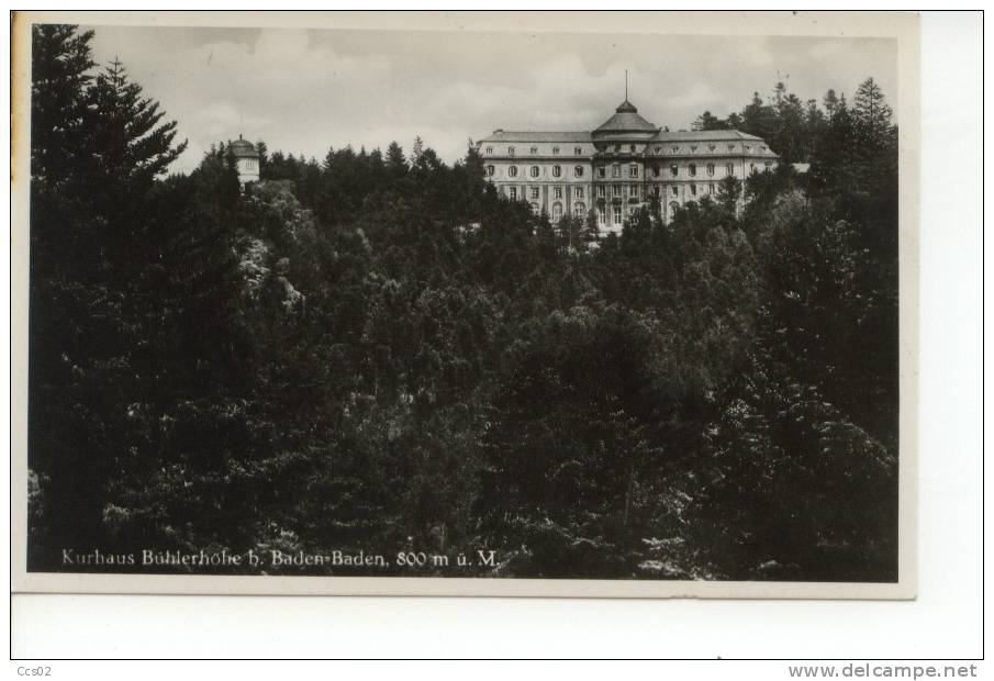 Kurhaus Bühlerhöhe Bei Baden-Baden 1934, Echte Photographie - Bühlertal