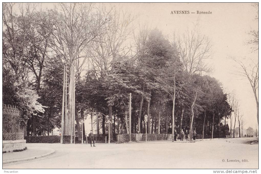 AVESNES - Rotonde - Superbe Carte Animée - Avesnes Sur Helpe