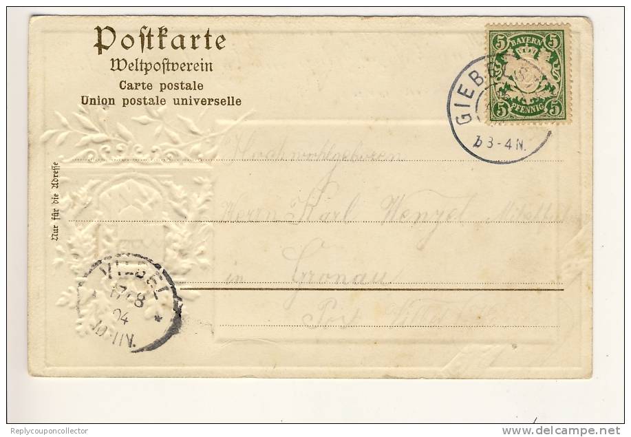 MARKBREIT - 1904 , Prägekarte - Other & Unclassified
