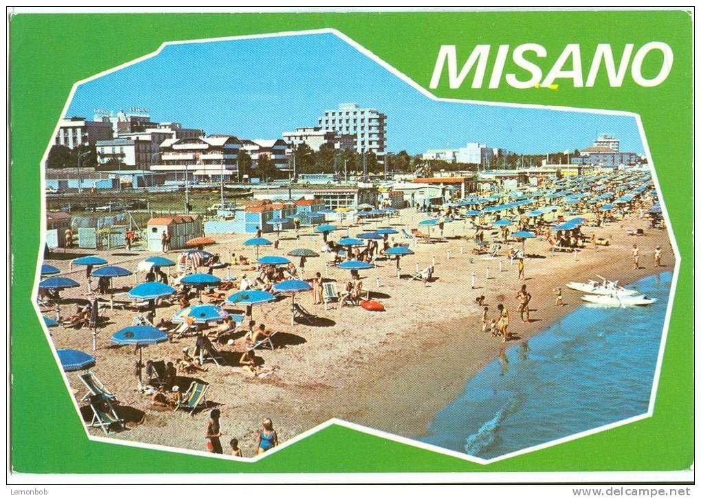 Italy, MISANO, La Spiaggia, 1975 Used Postcard [P9771] - Rimini