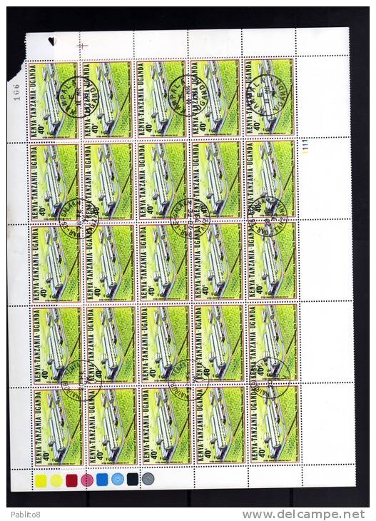 Kenya Tanzania Uganda 1973 10th Anniversary Of Kenya´s Independence; 40c; SHEET USED - Kenya, Ouganda & Tanzanie