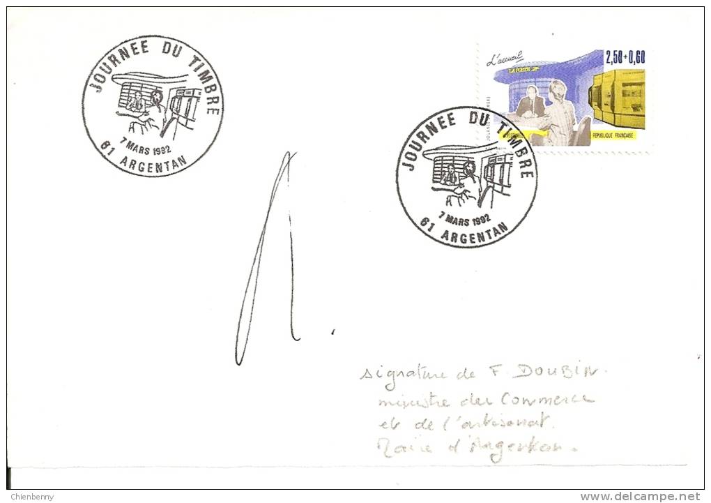 JOURNEE DU TIMBRE 61 ARGENTAN - Lettres & Documents