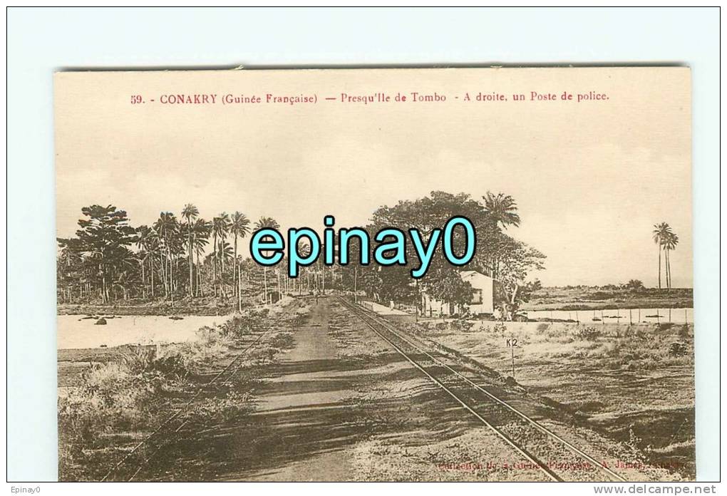 Br - GUINEE - Presqu'ile De Tombo - Un Poste De Police - édition A. James - Guinée