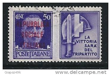 ● ITALIA - R.S.I. 1944 - Propaganda GUERRA - N.° 36 Usato - Cat. ? € - Lotto N. 1132 - Propagande De Guerre