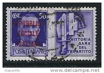 ● ITALIA - R.S.I. 1944 - Propaganda GUERRA - N.° 36 Usato - Cat. ? € - Lotto N. 1133 - War Propaganda