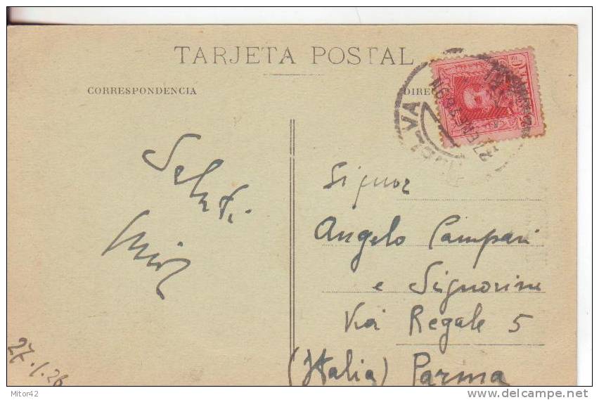 23-Huelva-Andalusia-Spagna -Espana-Calle Concepcion-Animatissima -Storia  Postale 25c.-v.1926 X Parma - Huelva