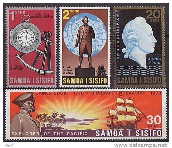 SAMOA 1970 - Bicent Exploration Du Pacific Par Le Cpt Cook - 4v Neufs // Mnh CV €15.00 - Samoa (Staat)