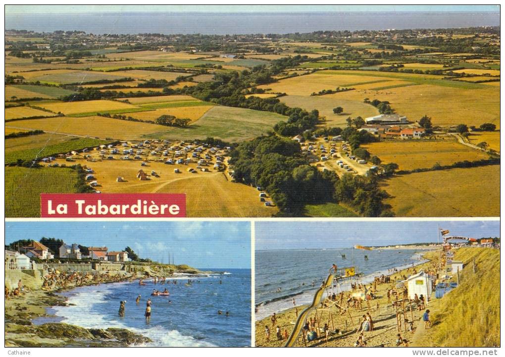 LA PLAINE SUR MER . CAMPING DE VERDURE " LA TABARDIERE " LIEU DE CALME ET REPOS . MULTIVUE - La-Plaine-sur-Mer