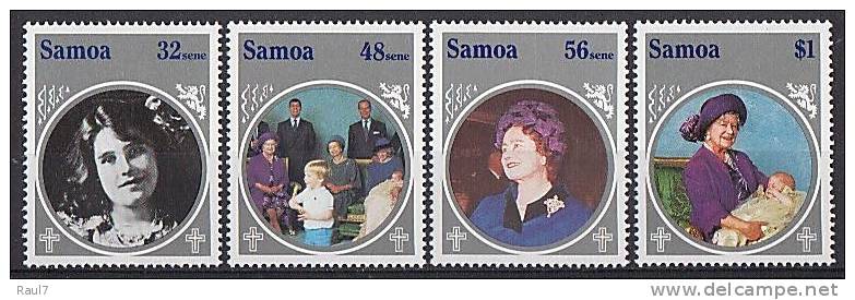 SAMOA 1985 - 85e Ann Reine Mère - 4v Neufs // Mnh - Samoa (Staat)
