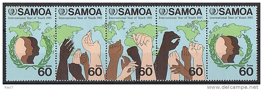 SAMOA 1985 - Année International De La Jeunesse - 5v Neufs // Mnh - Samoa (Staat)