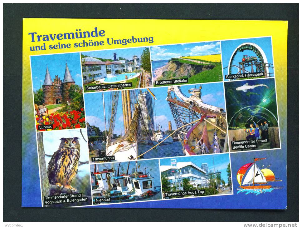GERMANY  -  Travemunde/Used Postcard Mailed To Kuwait As Scans - Lübeck-Travemünde