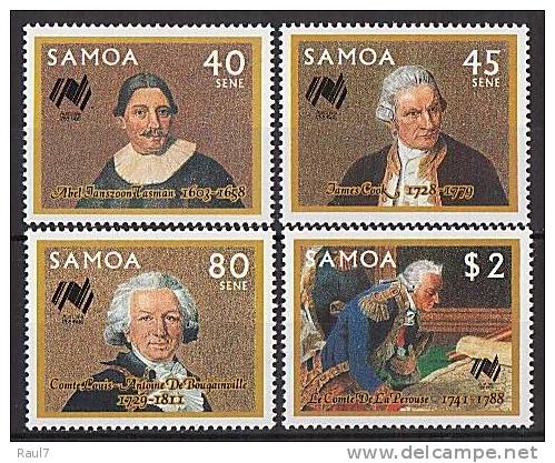 SAMOA 1987 - Bicent De L'Australie, Navigateurs Célèbres. - 4v Neufs // Mnh - Samoa