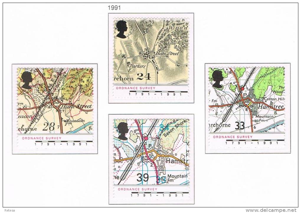 GREAT BRITAIN  200 JAAR LANDMETINGEN   1991 ** - Non Classés