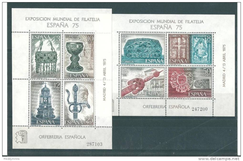 Espagne: BF 25/ 26 ** - Blocks & Kleinbögen