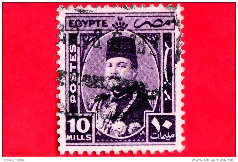 EGITTO - EGYPTE - 1944 - Re Farouk I (1920-1965) In Un Ovale - 10 - Used Stamps