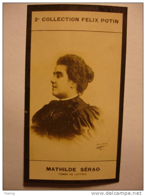 IMAGE PHOTO BROMURE - 2ème COLLECTION FELIX POTIN - MATHILDE SERAO - FEMME DE LETTRES - Félix Potin