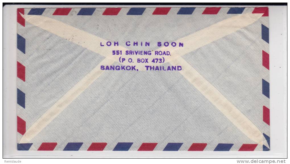 SIAM / THAILAND - 1954 - ENVELOPPE AIRMAIL De BANGKOK Pour HEIDENHEIM (GERMANY) - Siam