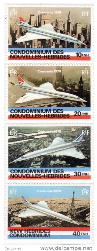 Nlles-Hébrides - Concorde (N° 527/530**) - Légende Française - Ungebraucht