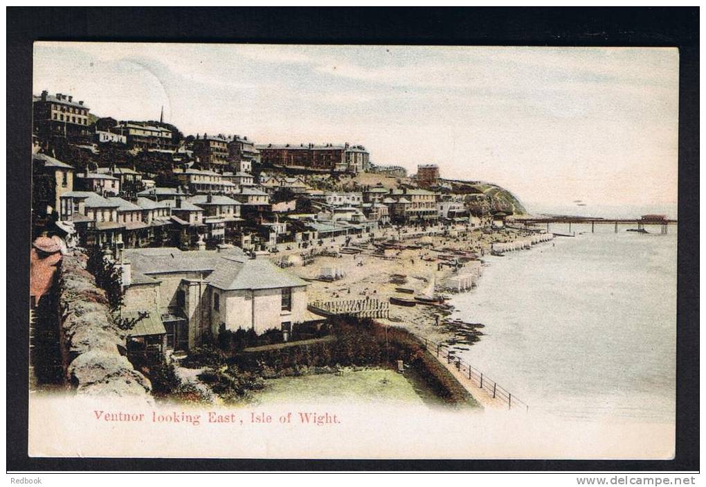 RB 866 - 1909 Postcard - Ventnor Looking East - Isle Of Wight - Good Niton Postmark - Ventnor