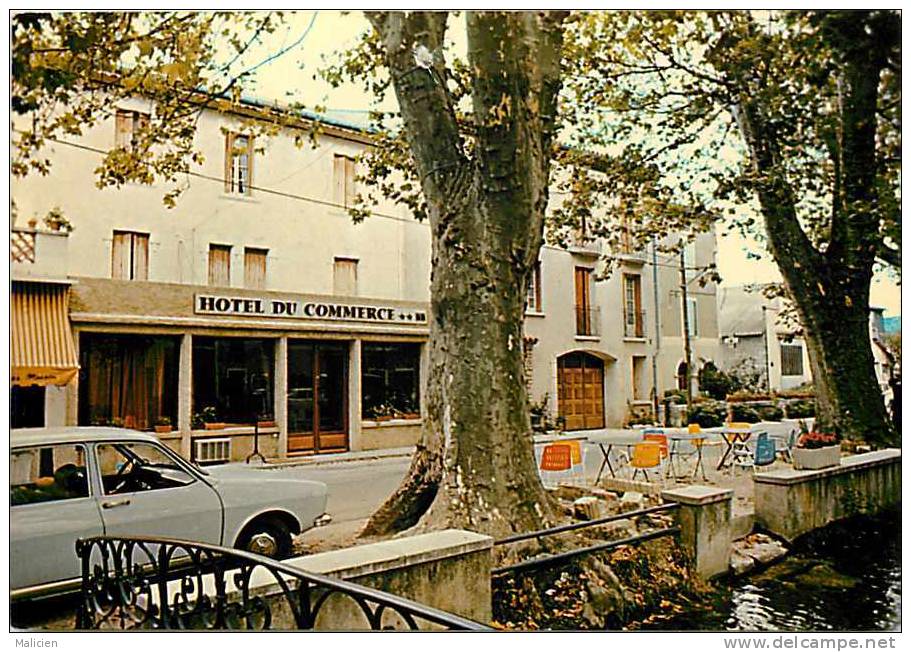 Gard  -ref Gd Format -ref C96- Goudargues - Hotel Du Commerce - Carte Bon Etat  - - Other & Unclassified