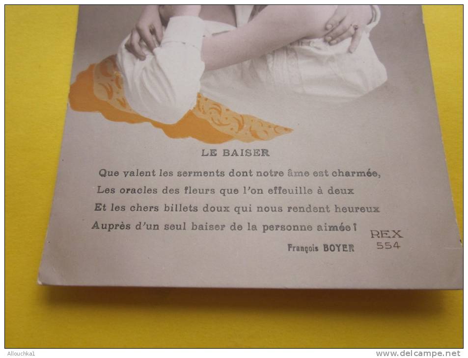 CPA:St Valentin Couple Amoureux "le Baiser"que Va Le Serments&gt;de François Boyer  Rex 554 - Valentine's Day