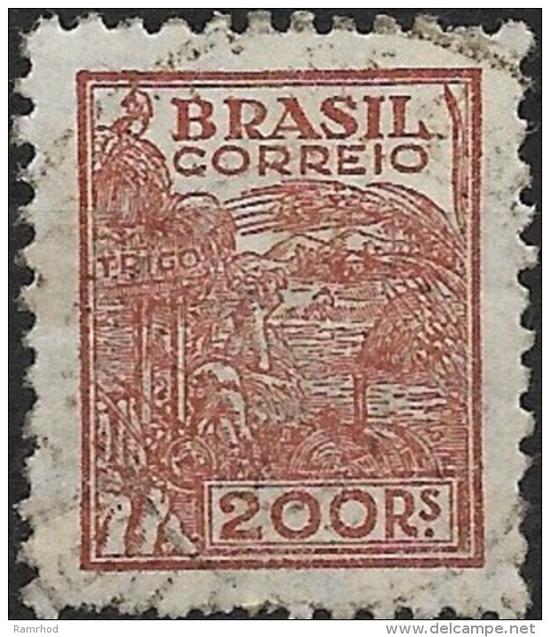 BRAZIL 1941 Wheat Harvesting Machinery - 200r Brown FU - Gebraucht