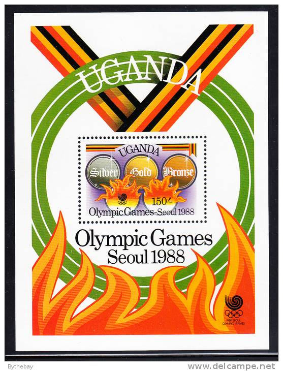 Uganda MNH Scott #611 Souvenir Sheet 150sh 1988 Seoul Olympics - Ouganda (1962-...)