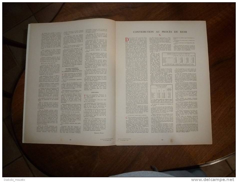 26 Oct. 1940  ATTENTION ! Ce Document Est PRO-ALLEMAND ....de Ceux Qui Conduisirent à La Fermeture De Ce Grand Journal - L'Illustration