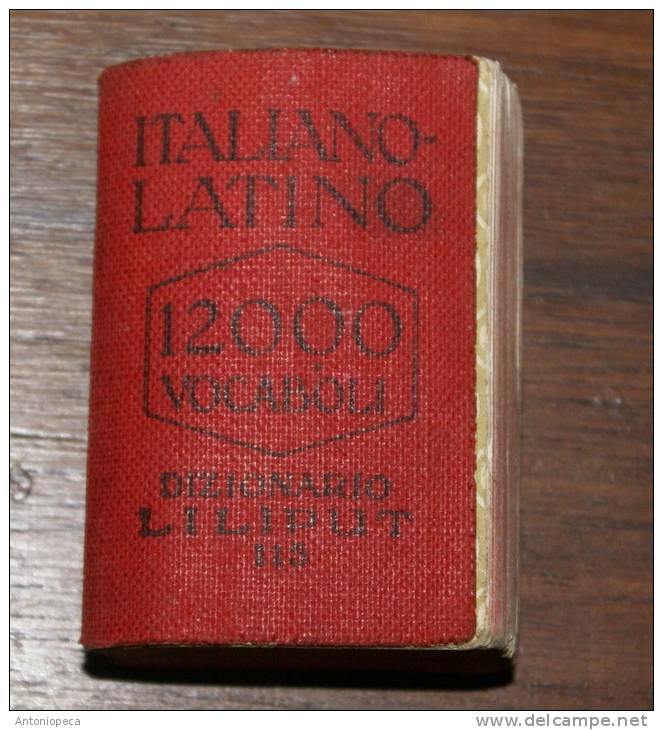 ITALIAN-LATIN DICTIONARY , THE SMALLEST IN THE WORLD! - Dizionari