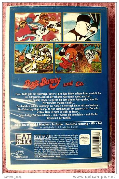 9 x VHS Video Kinderfilme ,  Sandmännchen - Frau Holle - Bugs Bunny - Flintstones - Turtles
