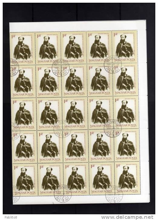 HUNGARY - UNGHERIA - MAGYAR 1981 Events, Anniversary, 175th Birth Anniv Of Lajos Batthyany Politician SHEET FOGLIO USED - Emisiones Locales