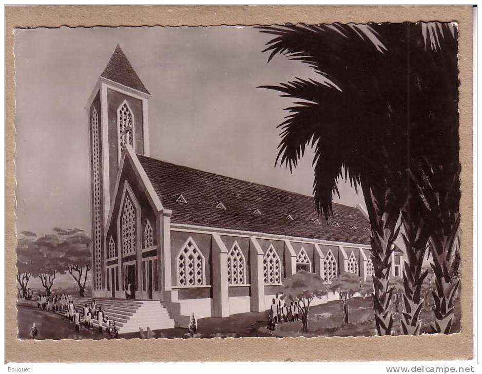 OUBANGUI CHARI - CPSM - EGLISE DE LA SAINT FAMILLE - FORT SIBUT - éditeur YVON - Non Classés