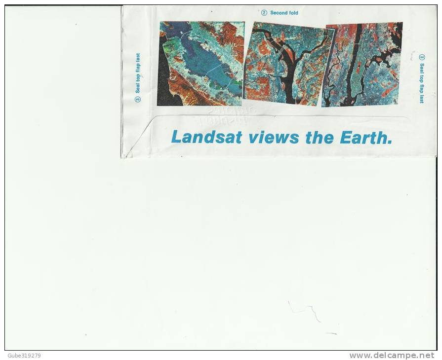 USA 1985 -FDC 36TCENTS AEROGRAMME 1985 LANDSAT SATELLITE ADDRES GODDARD FLIGHT CTR MD FEB 14RE550 - Other & Unclassified