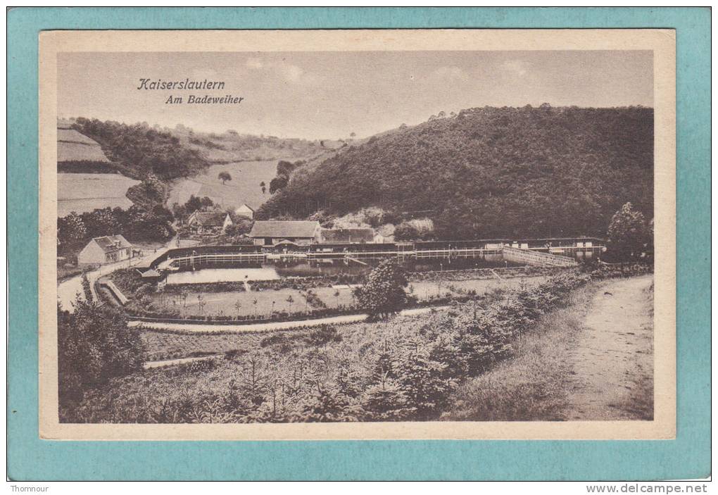 KAISERSLAUTERN  -  Am  Badeweiher  -  1910  -  BELLE CARTE  - - Kaiserslautern