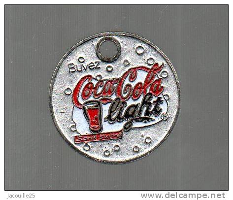 JETON CADDIE BOISSON COCA COLA LIGHT SANS SUCRE - Trolley Token/Shopping Trolley Chip