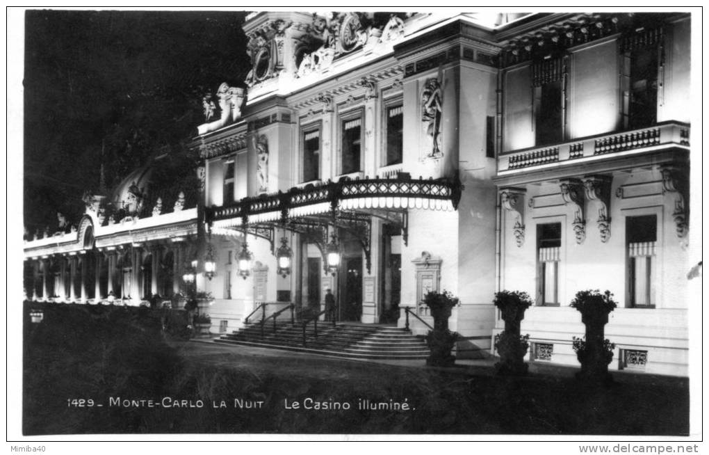 MONTE-CARLO - La Nuit - Le Casino Illuminé (1429) - Casino