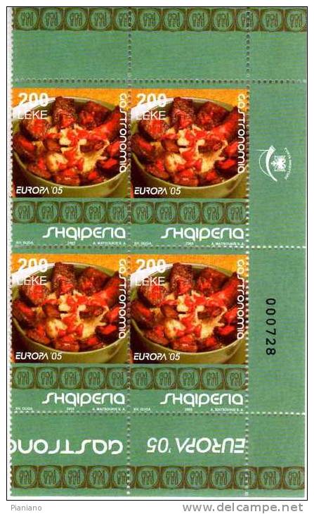 PIA  -  ALBANIA   - 2005 : Europa   -  (Yv   2773-74 X 4 ) - 2005