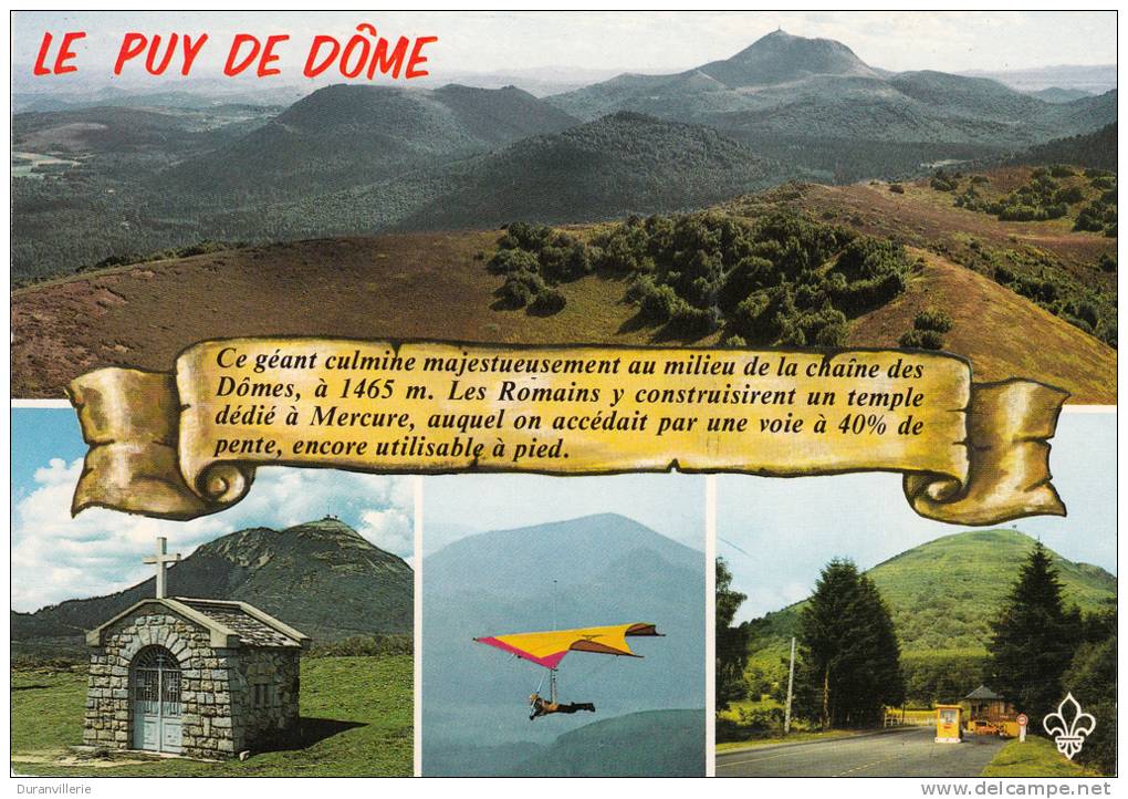 63 - Le Puy-de-Dôme (alt. 1464m) - Chapelle St-Aubin, Deltaplane, Le Péage - Autres & Non Classés