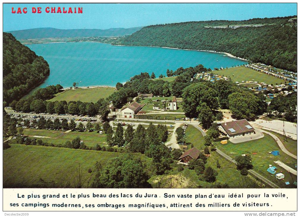 BR1376 France Franche Comte Jura Le Lac De Chalain Perfect Shape 2 Scans - Autres & Non Classés