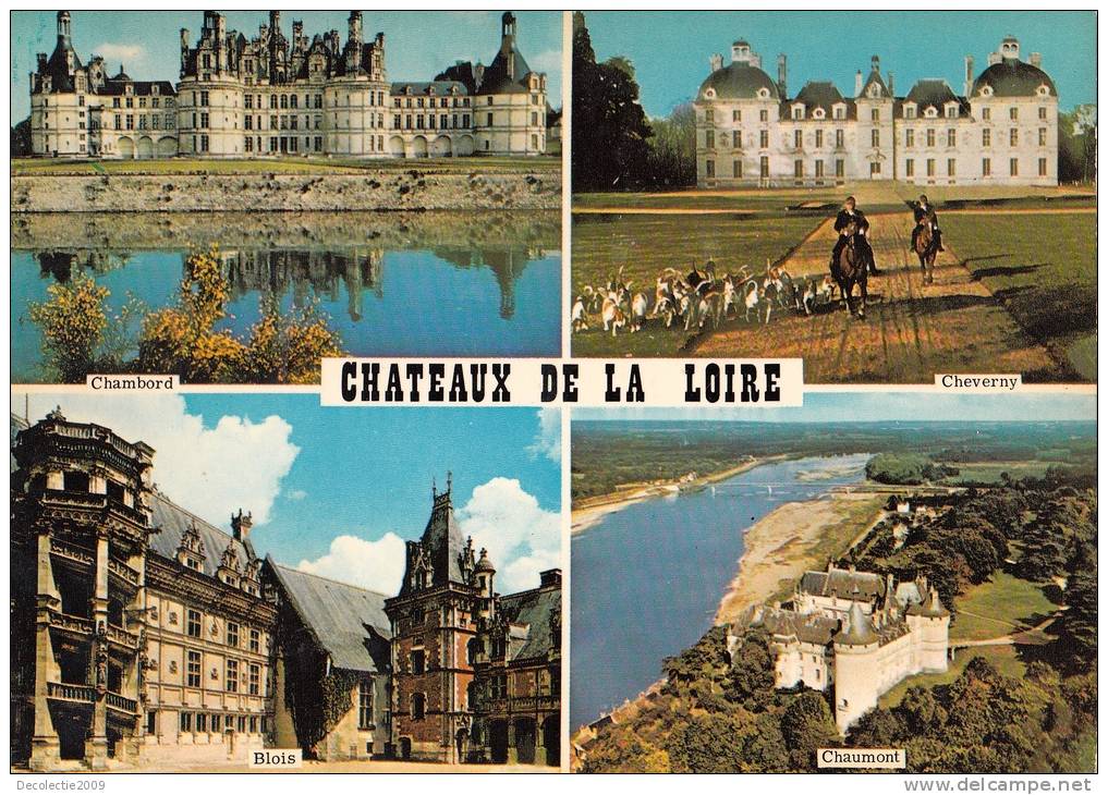 BR1467 France Chateaux De La Loire Multi Vues Perfect Shape 2 Scans - Pays De La Loire