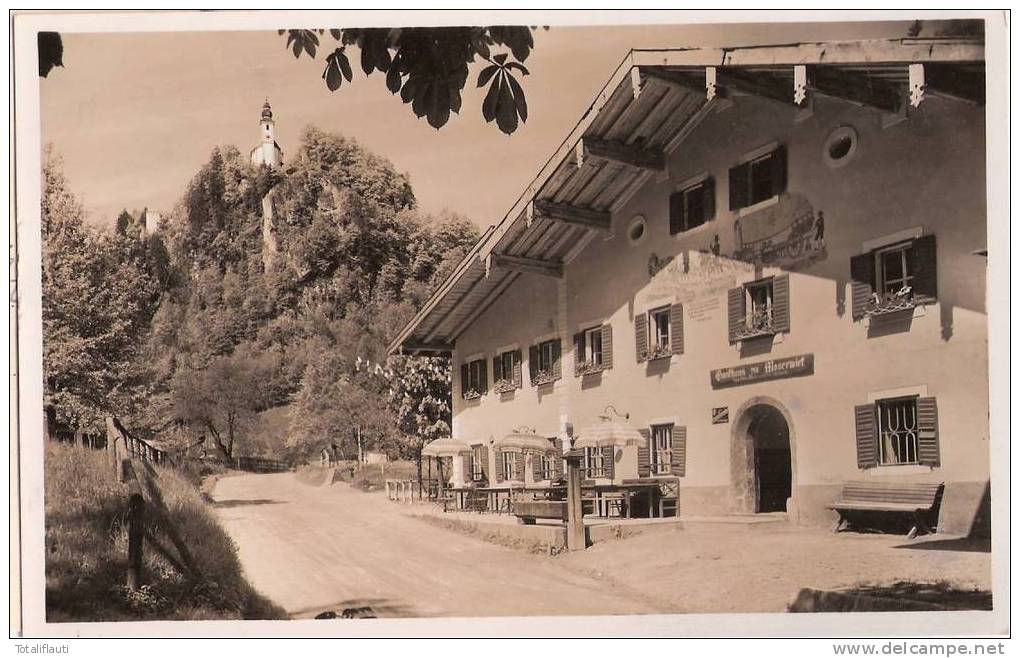 Karlstein Bei Bad Reichenhall Gasthaus Zum Moserwirt 18.8.1938 Gelaufen - Bad Reichenhall