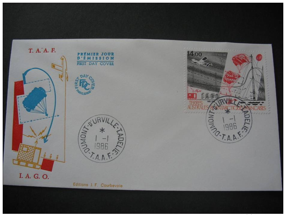 TAAF. 1986. I.A.G.O. FDC/ETB (G1887) - FDC