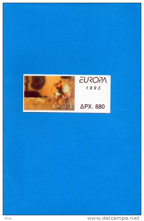 Europa Grèce 1993 (Carnet Plie Avec 4 Valeurs *** N° 1817/20 - Ongebruikt