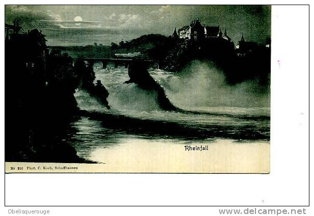 SCHAFFHOUSE SCHQFFHAUSEN RHEINFALL N ° 216 PHOH KICH VERS 1903 - Schaffhouse