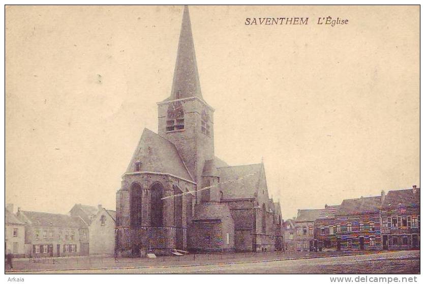 SAVENTHEM = L'église  (écrite) 1925 - Autres & Non Classés