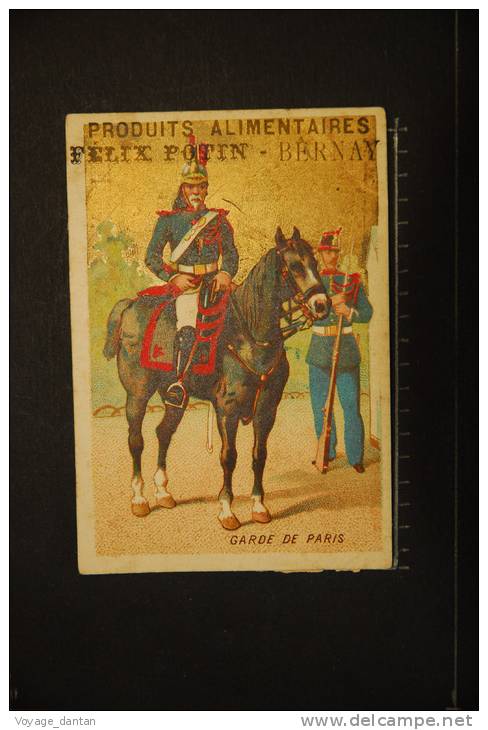 Chromo, Magasin, Felix Potin, Militaria, Garde De Paris - Félix Potin