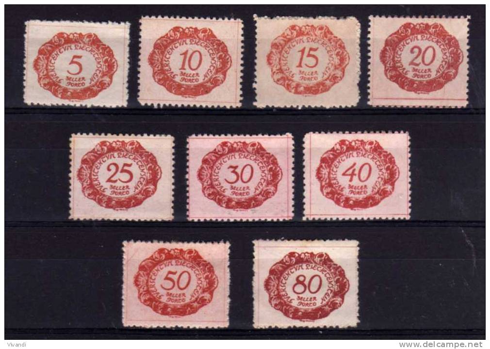 Liechtenstein - 1920 - Postage Dues (Part Set) - MH - Impuesto